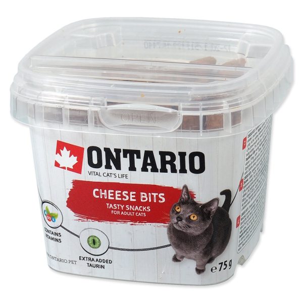 ONTARIO Snack Cheese Poultry Taurin Bits 75g / Przysmak funkcjionalny z tauryną i serem dla kotów 75g (213-5430) sklep akwarystyczny śląsk