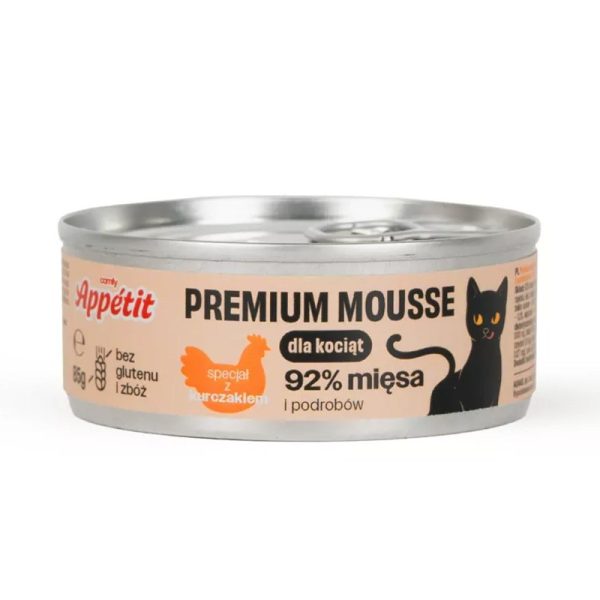 Comfy Appetit Premium Mousse Kitten kurczak 85g - karma dla kota o smaku kurczaka sklep akwarystyczny śląsk