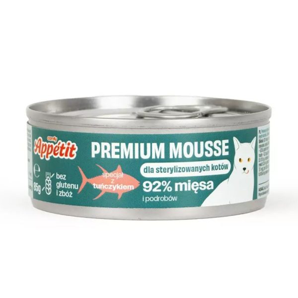 Comfy Appetit Premium Mousse Sterilized 85g - Karma dla kotów po sterylizacji o smaku tuńczyka sklep akwarystyczny śląsk