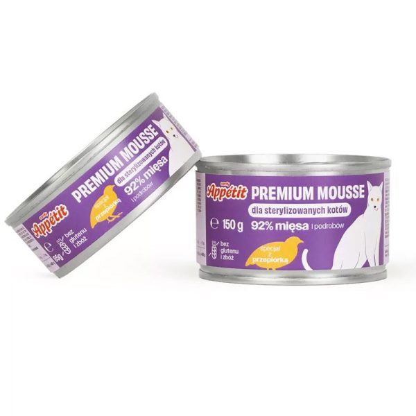 Comfy Appetit Premium Mousse Sterilized Przepiórka 85g - Karma dla kota sklep premium dla akwarystów