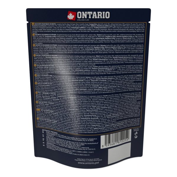 ONTARIO Saszetka Kaczka z warzywami w bulionie 300g  (214-3373) sklep premium dla akwarystów
