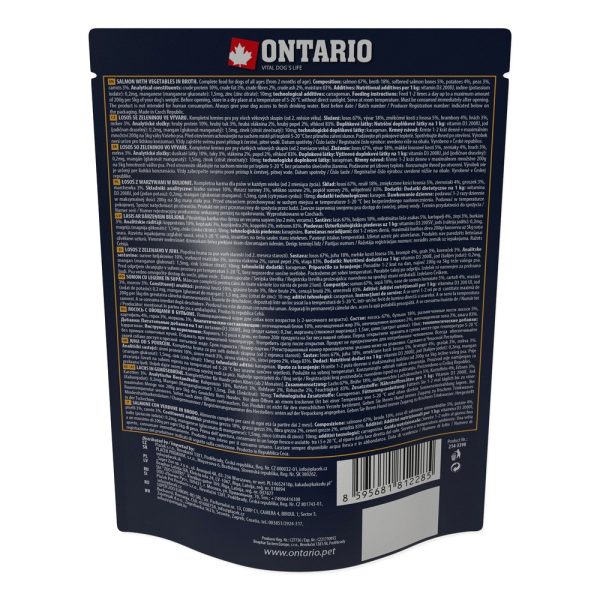 ONTARIO Saszetka Łosoś z warzywami w bulionie 300g  (214-3398) sklep premium dla akwarystów