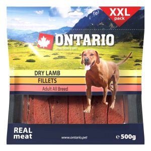 ONTARIO Snack Dry Lamb Fillet 500g  / Ontario przysmak dla psów suszone filety z jagnięciny 500g (214-5044) sklep akwarystyczny śląsk