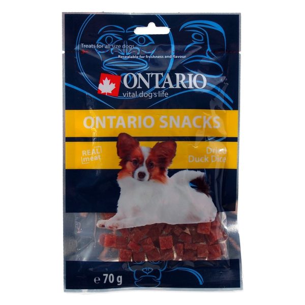 ONTARIO Snack Duck Dice Small dog 70g /  Ontario przysmak dla psów suszone kawałki kaczki 70g (214-5117) sklep akwarystyczny śląsk