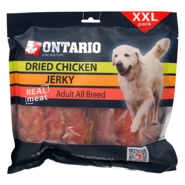 ONTARIO chrupiące plastry kurczaka 500g przysmak dla psa (214-5034) sklep akwarystyczny śląsk