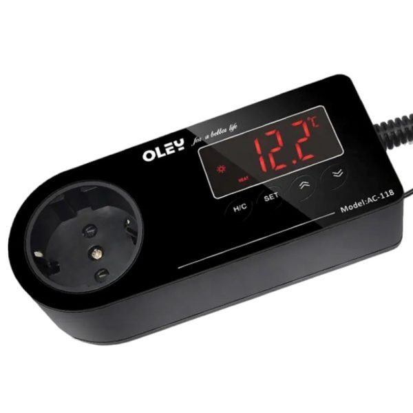 Oley Ringder AC-118 – Elektroniczny termostat z wyświetlaczem LCD sklep premium dla akwarystów