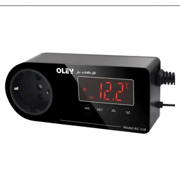 Oley Ringder AC-118 – Elektroniczny termostat z wyświetlaczem LCD sklep akwarystyczny śląsk