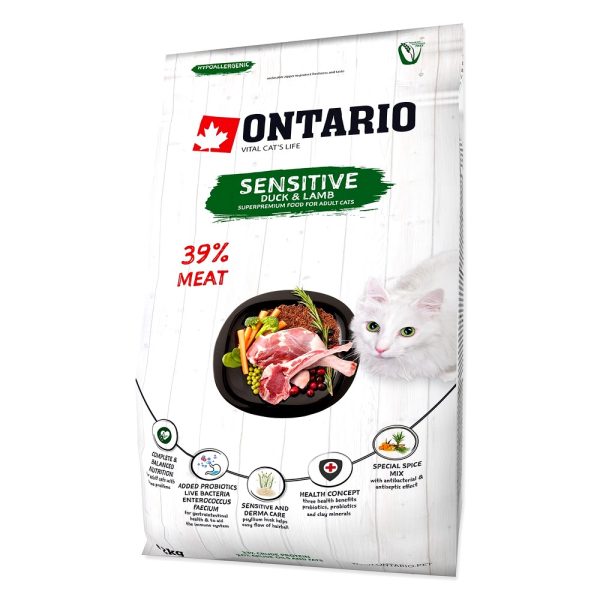 Ontario Cat Sensitive/Derma  2kg Pokarm dla kotów o wrażliwej skórze  (213-10625)