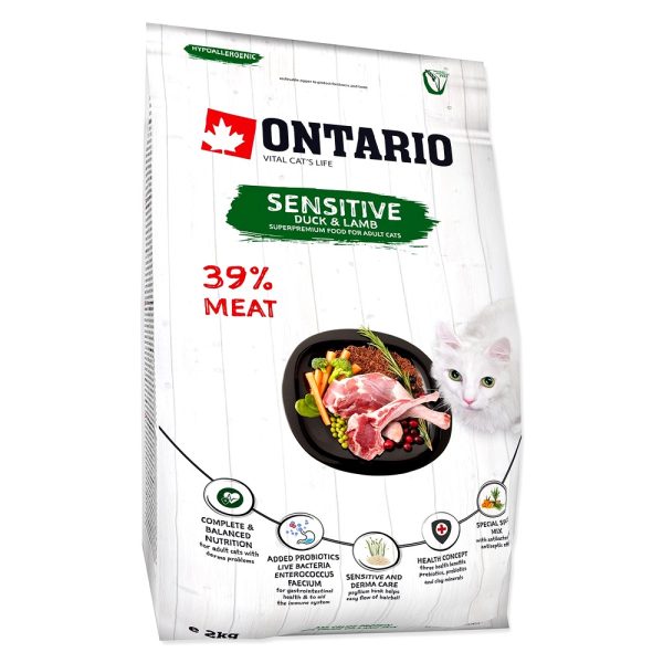 Ontario Cat Sensitive/Derma  2kg Pokarm dla kotów o wrażliwej skórze  (213-10625) sklep akwarystyczny śląsk