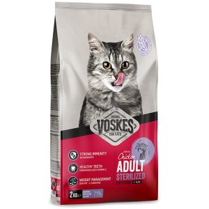 Voskes Adult Sterilized Chicken - sucha karma dla kota po sterylizacji z kurczakiem 2kg sklep akwarystyczny śląsk