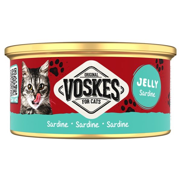 Voskes Jelly Wetfood Sardine - sardynki w galarecie mokra karma dla kota 85g sklep akwarystyczny śląsk