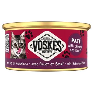 Voskes Paté Wetfood With Chicken & Beef - pasztet z kurczakiem i wołowiną karma dla kota 85g sklep akwarystyczny śląsk