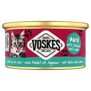 Voskes Paté Wetfood With Chicken & Lamb - pasztet z kurczakiem i jagnięciną karma dla kota 85g sklep akwarystyczny śląsk