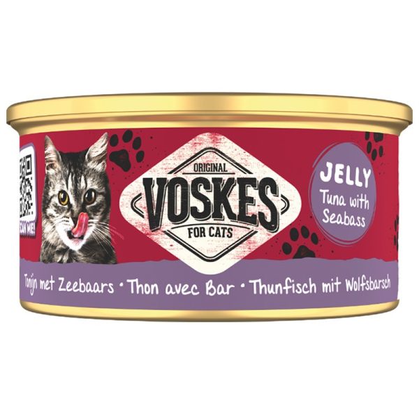 Voskes Tuna With Seabass - mokra karma dla kota tuńczyk z okoniem 85g sklep akwarystyczny śląsk