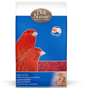 Deli Nature Eggfood Red Moist – wilgotna jajeczna karma dla kanarków czerwonych i łuszczaków 1 kg sklep akwarystyczny śląsk