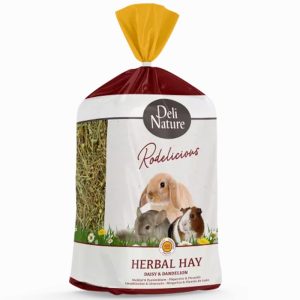 Deli Nature Rodelicious Herbal Hay Daisy & Dandelion - sianko ziołowe stokrotka i mniszek lekarski 600g sklep akwarystyczny śląsk