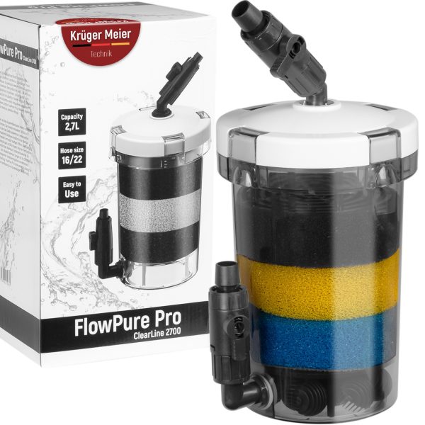 Kruger Meier FlowPure Pro 2700 - prefiltr kubełkowy zewnętrzny 16/22 sklep akwarystyczny śląsk