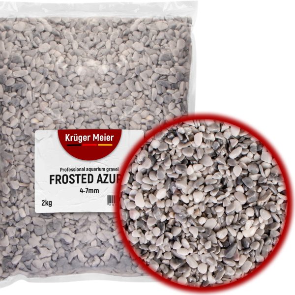 Kruger Meier Frosted Azure 4–7 mm – Żwirek akwarystyczny 2 kg sklep premium dla akwarystów