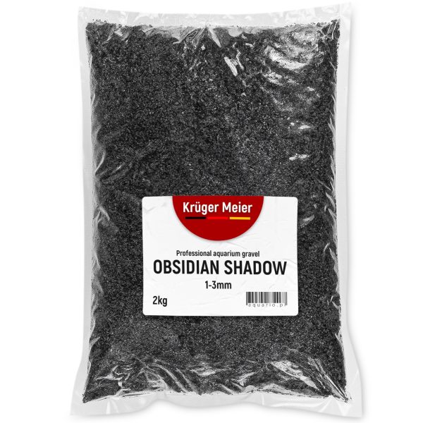 Kruger Meier Obsidian Shadow 1–3 mm – Żwirek akwarystyczny 2 kg sklep akwarystyczny śląsk