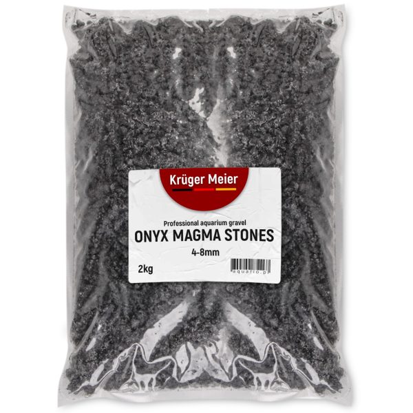Kruger Meier Onyx Magma Stones 4-8 mm - Żwirek do akwarium 2kg sklep akwarystyczny śląsk