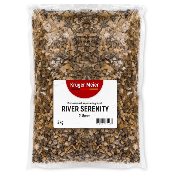 Kruger Meier River Serenity 2–8 mm – Żwirek akwarystyczny 2 kg sklep akwarystyczny śląsk