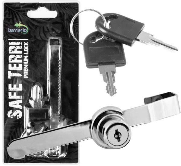 Terrario Safe Terri 120 - zamek do drzwi przesuwnych 12cm sklep akwarystyczny śląsk