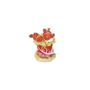 CLOWN FISH 5 / Rybki NEMO na koralowcu 11x7x8cm (234-426982)
