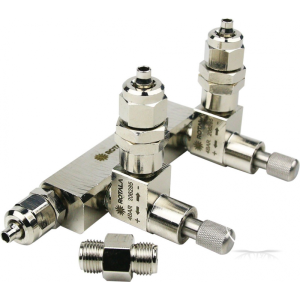 CO2 Precision Valve 2+CV PRO-Line / Zaworek prec. CO2 dwu-wyjściowy z zaworem zwrotnymz (ROT416CO2)