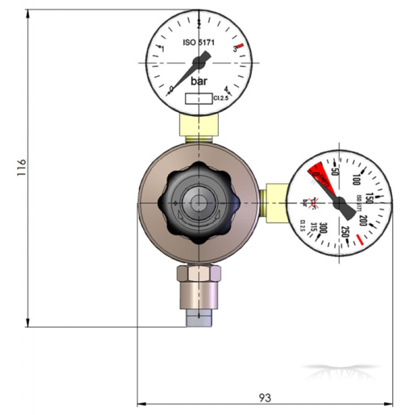 sklep akwarystyczny - CO2 Regulator 2 PRO-Line (ROT790CO2)