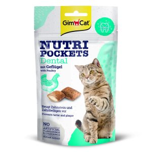 GimCat Nutri Pochets Dental - kocie przysmaki na zęby sklep akwarystyczny śląsk