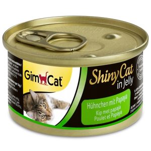 GimCat ShinyCat in Jelly - karma mięsna kurczak i papaja 70g sklep akwarystyczny śląsk