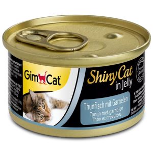 GimCat ShinyCat in Jelly - karma mięsna tuńczyk i krewetki 70g sklep akwarystyczny śląsk
