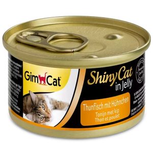 GimCat ShinyCat in Jelly - karma mięsna tuńczyk i kurczak 70g sklep akwarystyczny śląsk