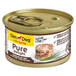 Gimdog Pure Delight 85g  - karma dla małych psów kurczak i wołowina w galarecie sklep akwarystyczny śląsk