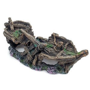 Happet - ozdoba do akwarium statek wrak 18cm sklep akwarystyczny śląsk