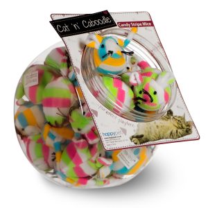 HappyPet Candy Stripe Mice 32JAR - myszka z kocimiętką dla kota słoik 32 sztuki sklep akwarystyczny śląsk