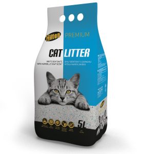 Hilton Cat Litter White Soap 5l - żwirek biały bentonitowy o zapachu mydła sklep akwarystyczny śląsk