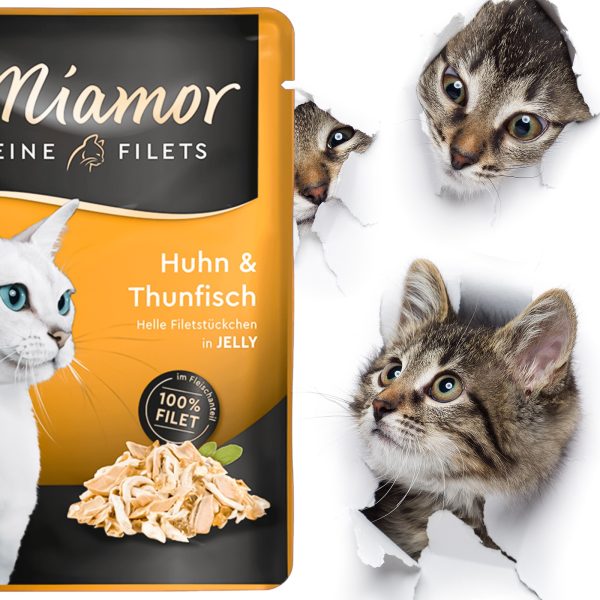 Miamor Filets Huhn & Thunfisch - polędwiczka z kury i tuńczyka w galarecie 100g sklep premium dla akwarystów