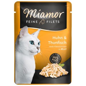 Miamor Filets Huhn & Thunfisch - polędwiczka z kury i tuńczyka w galarecie 100g sklep akwarystyczny śląsk