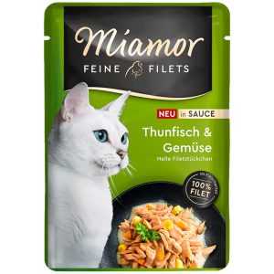 Miamor Filets Thunfisch & Gemuse in Sauce - tuńczyk z warzywami w sosie 100g sklep akwarystyczny śląsk