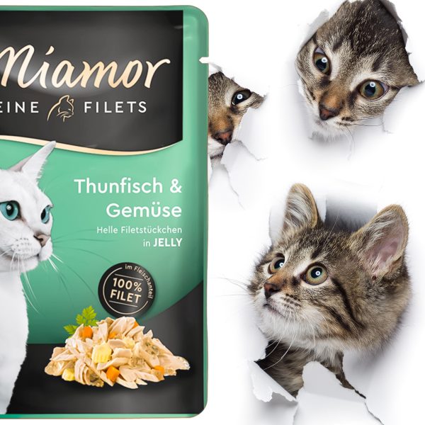 Miamor Filets Thunfisch & Gemuse - tuńczyk z warzywami w galarecie 100g sklep premium dla akwarystów