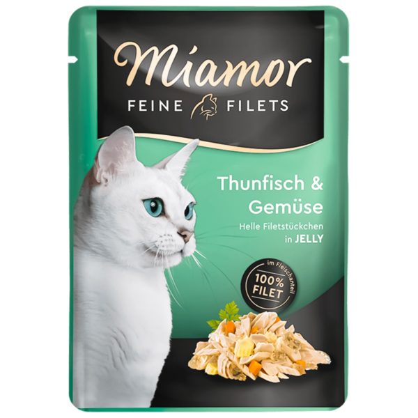 Miamor Filets Thunfisch & Gemuse - tuńczyk z warzywami w galarecie 100g sklep akwarystyczny śląsk