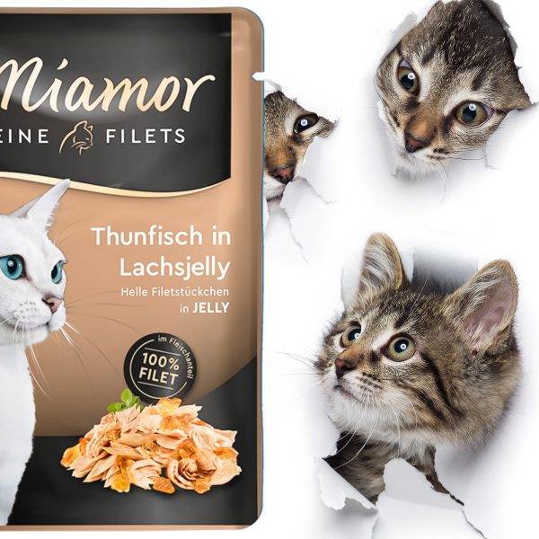 Miamor Filets Thunfisch in Krebsjelly - tuńczyk w galarecie łososiowej 100g sklep premium dla akwarystów