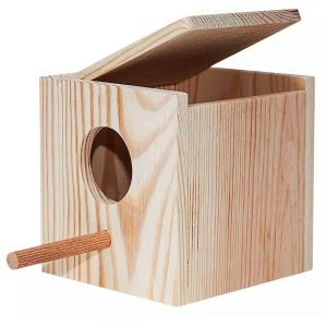 Nature House S - drewniany domek lęgowy dla ptaków 12x12x12cm sklep akwarystyczny śląsk