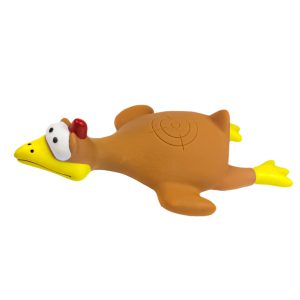 Pet Nova zabawka gumowa - brązowa kura w locie 26cm sklep akwarystyczny śląsk