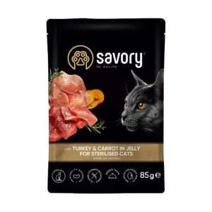 Savory Turkey & Carrot for Cats 85g - przysmak dla kotów sklep akwarystyczny śląsk