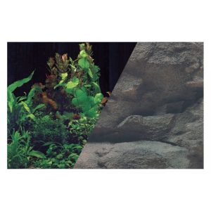 ZOLUX Tło akwariowe dwustronne 60 x 120 cm rośliny czar./skała (354871) sklep akwarystyczny śląsk