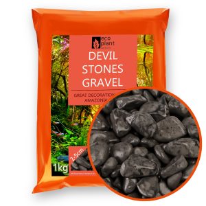 Eco Plant Devil Stones 1kg - kamienie czarne otoczak 20-50mm sklep akwarystyczny śląsk