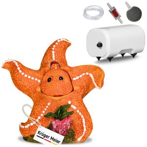 Kruger Meier Happy Starfish Set – Ozdoba z napowietrzaczem do akwarium sklep akwarystyczny śląsk