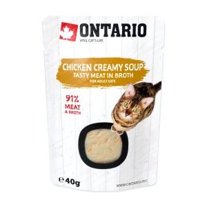 ONTARIO Cat Soup Chicken & Cheese with rice 40g (213-3134) sklep akwarystyczny śląsk